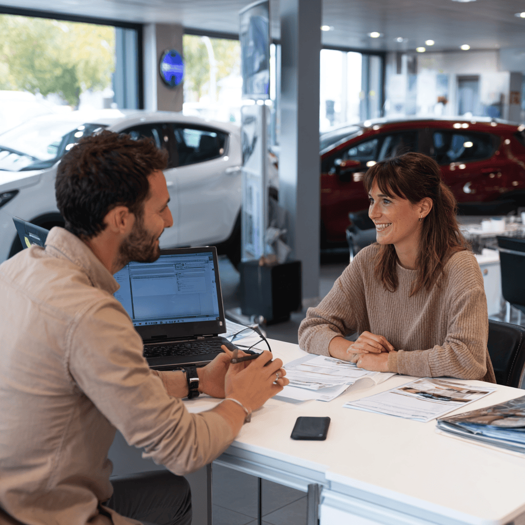 négociation commerciale achat voiture électrique