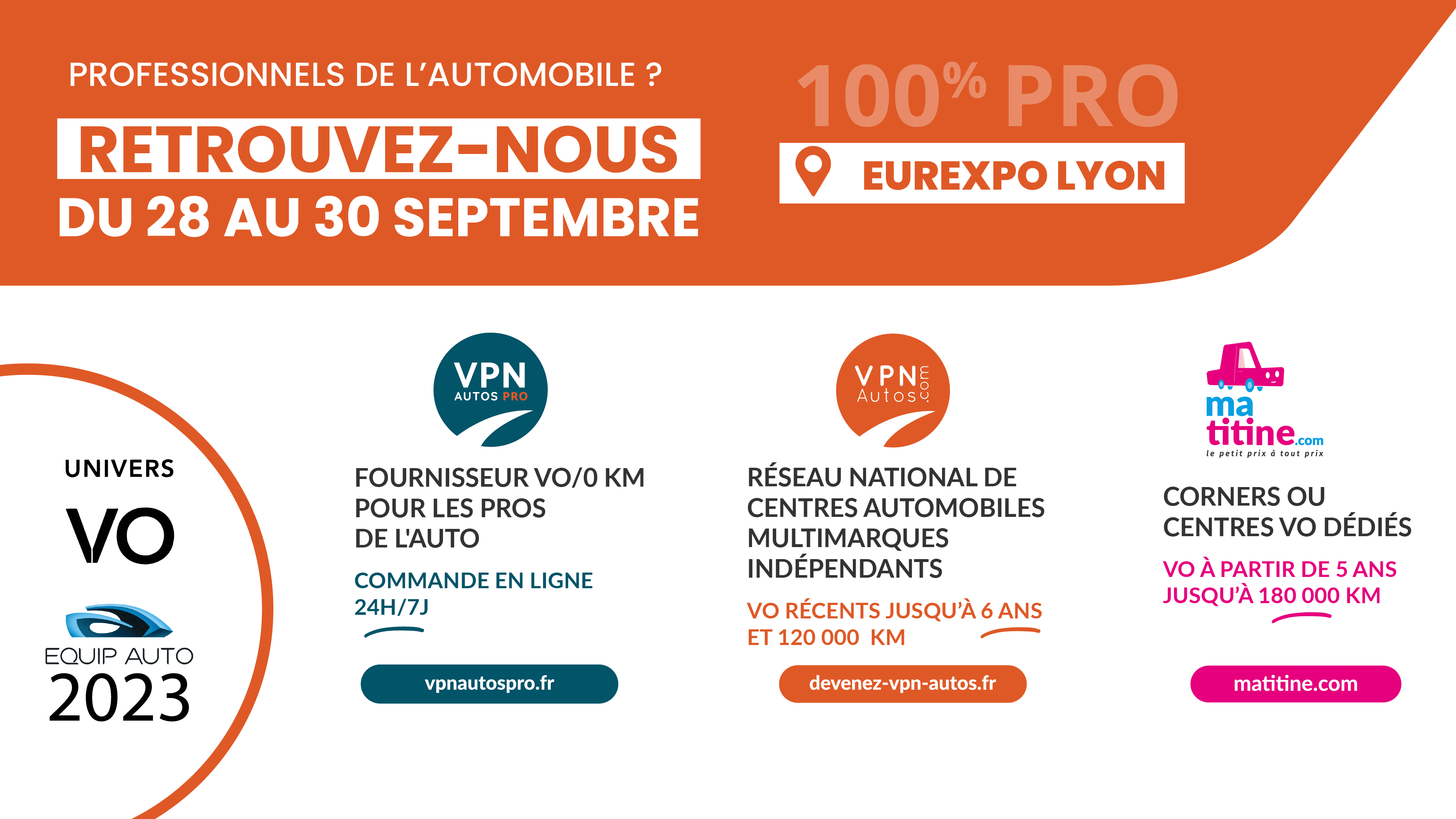 Les 3 activités VPN France à EQUIP AUTO 2023